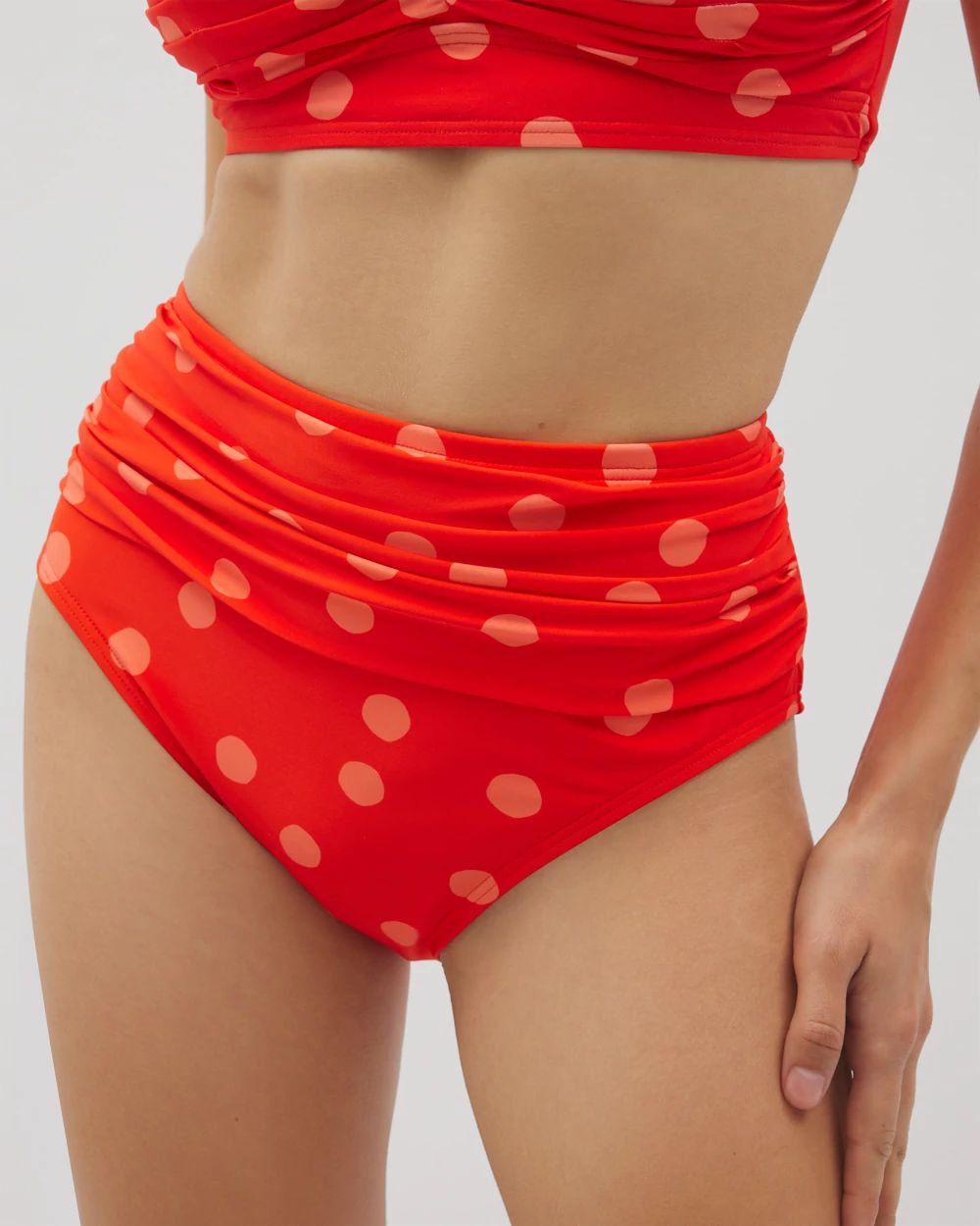 Soma Swim Ruched High-Waist Bikini Bottom