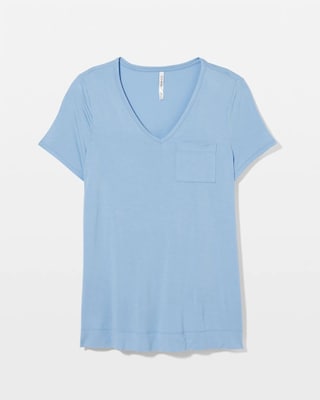 Short Sleeve Pajama Tunic Tee click to view larger image.