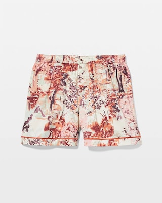 Piped Pajama Shorts click to view larger image.