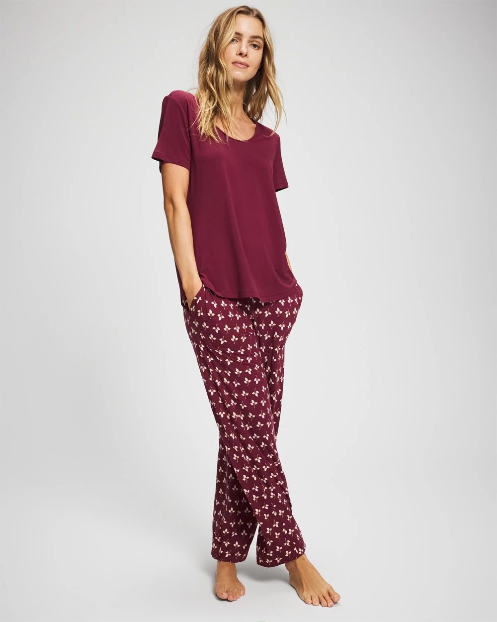 Cool Nights Short Sleeve + Pant Pajama Set