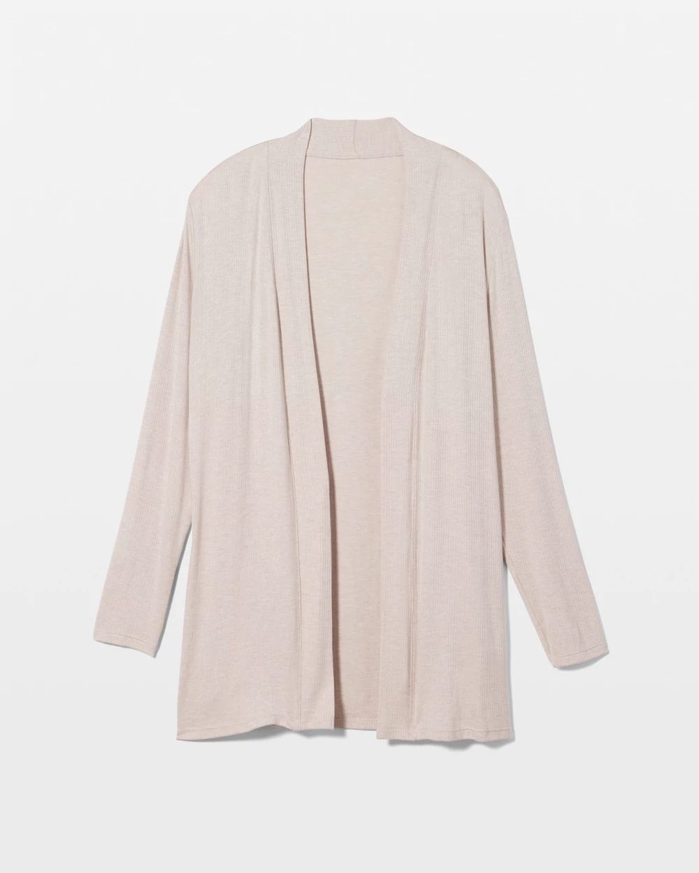 Lightweight Rib Knit Long Sleeve Wrap click to view larger image.