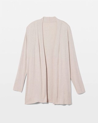 Lightweight Rib Knit Long Sleeve Wrap click to view larger image.