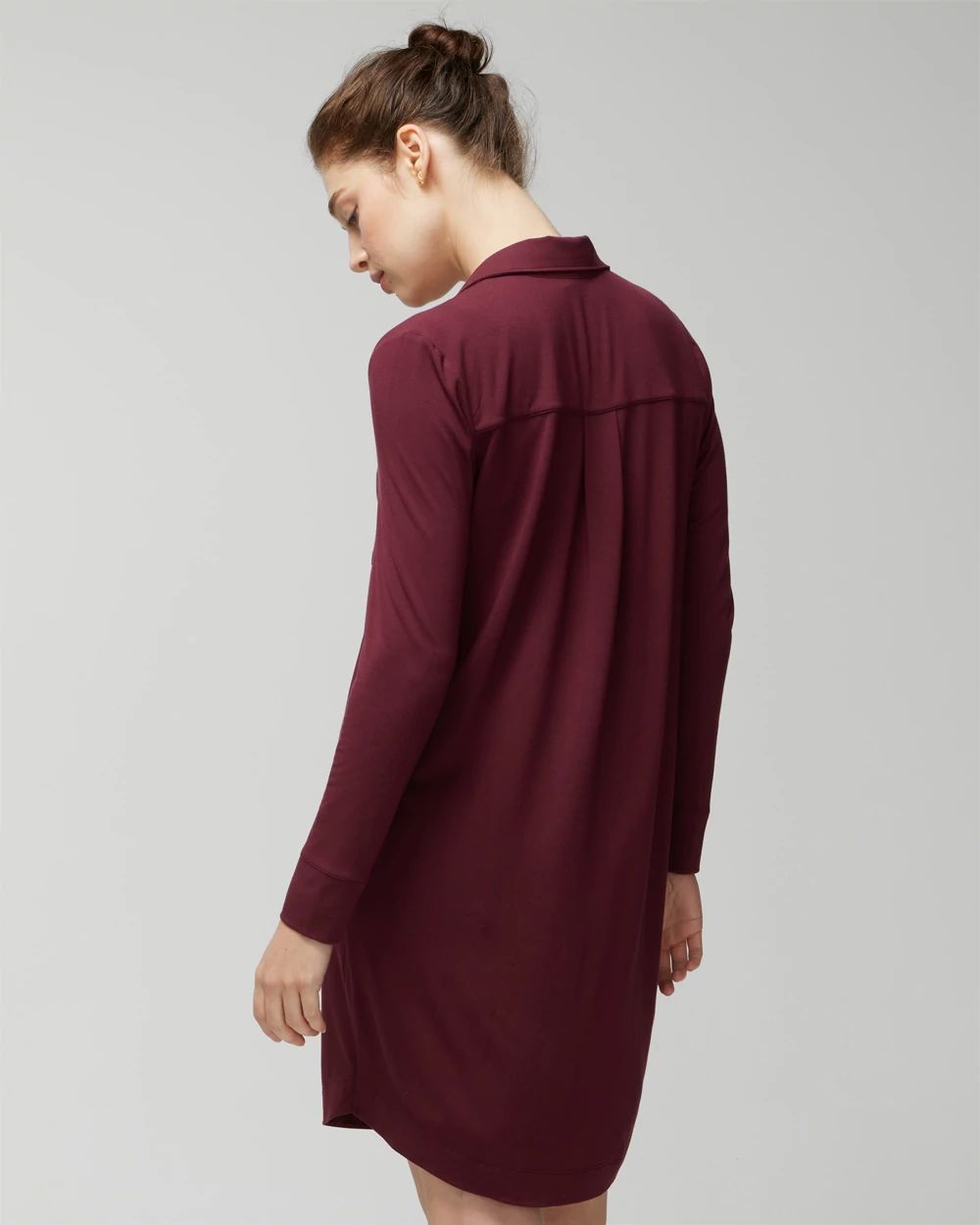 Button-Front Sleepshirt