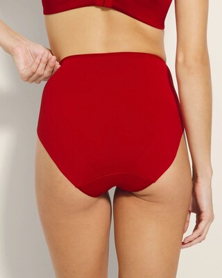 High-Leg Brief Panty with Lace click to view larger image.