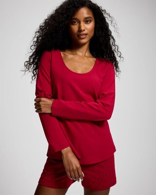 Long-Sleeve Pajama Top