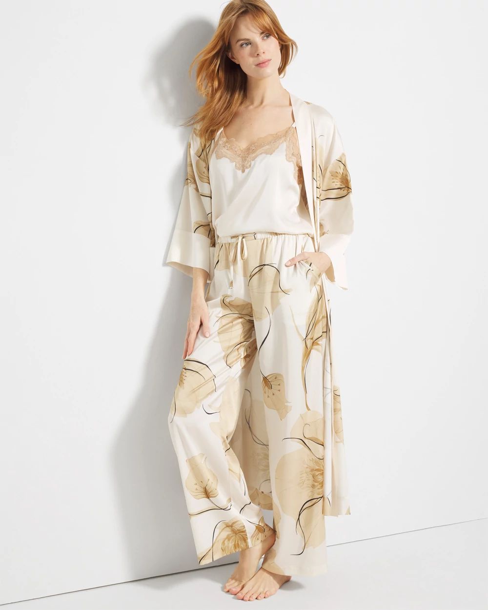 Printed Pajama Pants click to view larger image.