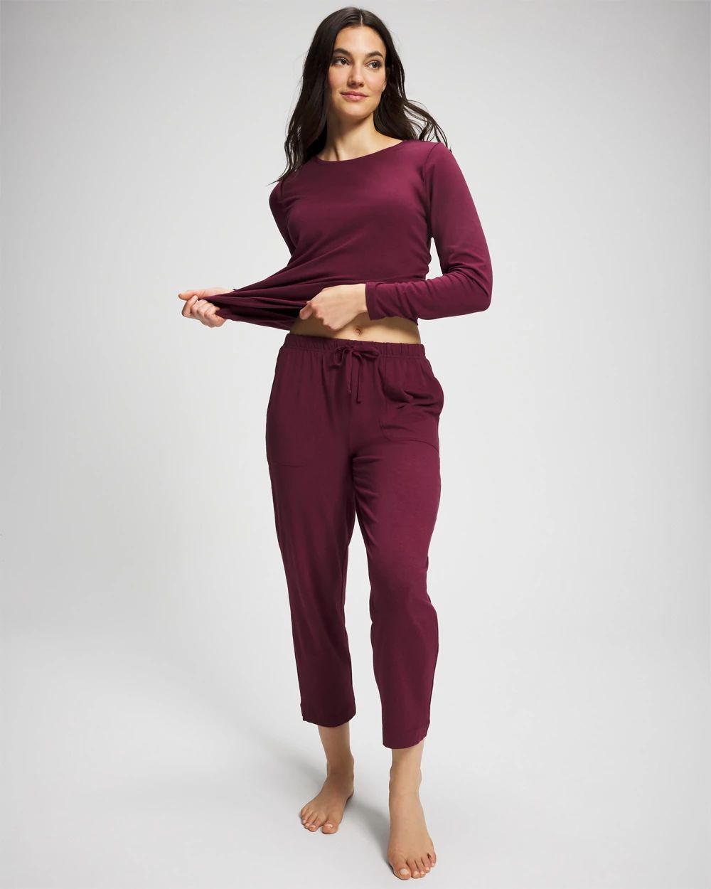 Most Loved Cotton Crop Pajama Pants