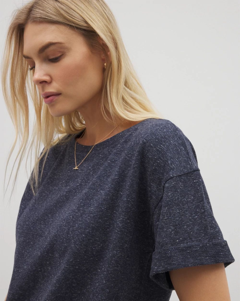 Essential Terry Relaxed Short Sleeve Top
