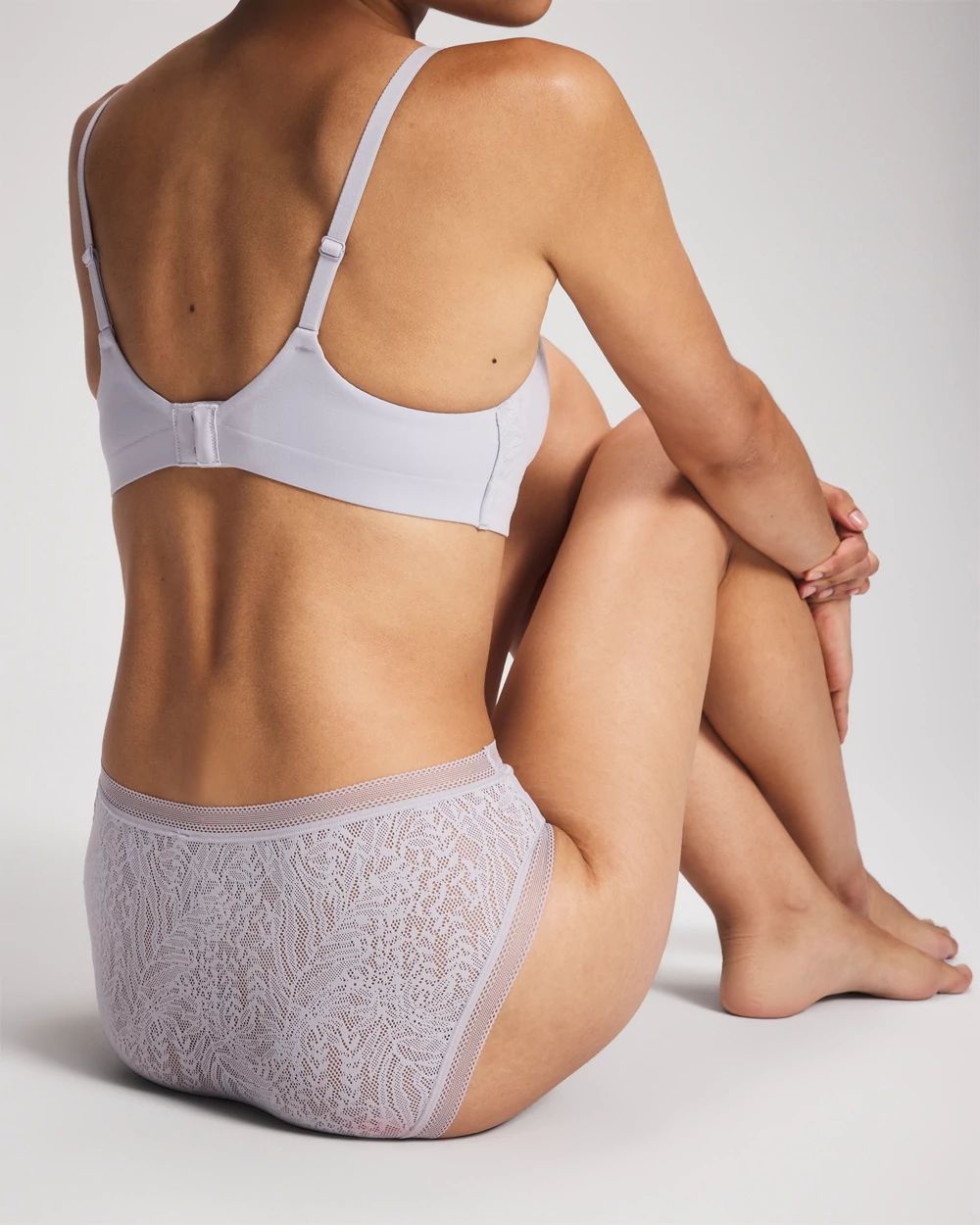 Soma High-Leg Panty with Stretch Lace