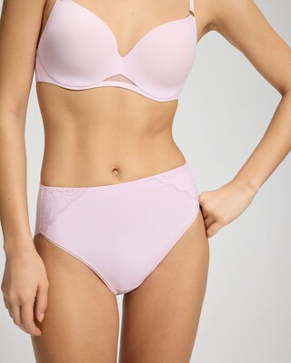 High-Leg Brief Panty with Lace