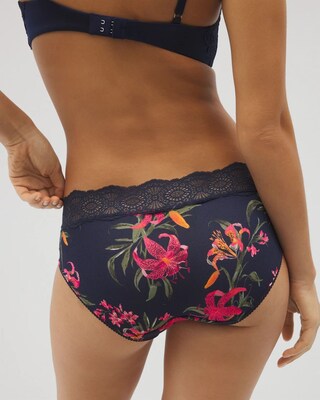 Embraceable Hipster Panty with Crochet Lace Waist click to view larger image.