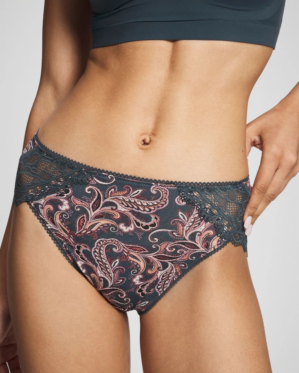 High-Leg Panty with Enchanting Lace