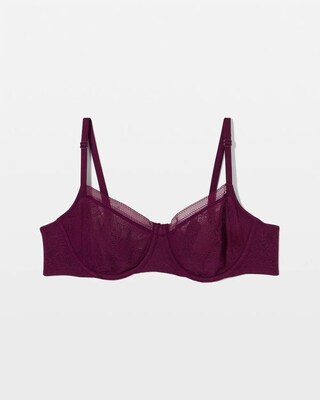 Soma Unlined Balconette Bra with Stretch Lace click to view larger image.