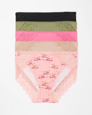 Lace High-Leg 5 Pack