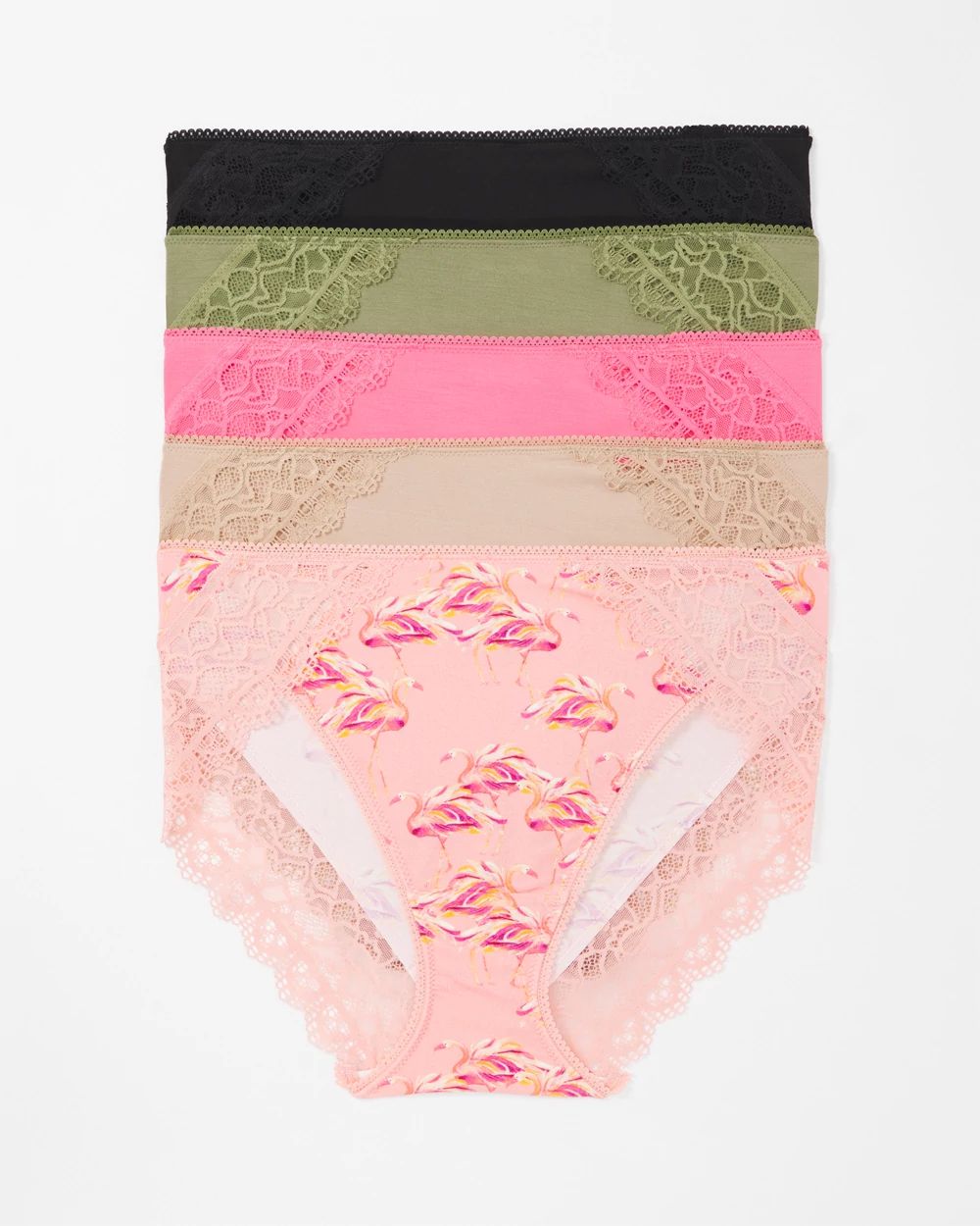 Lace High-Leg 5 Pack