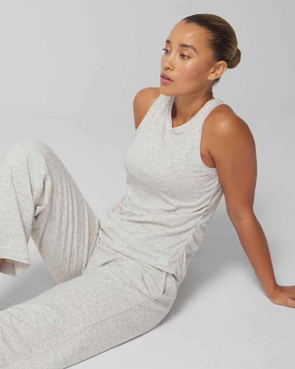 Most Loved Cotton Shirred Side Pajama Tank
