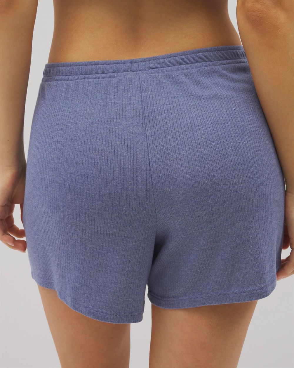 Lightweight Rib Knit Pajama Shorts