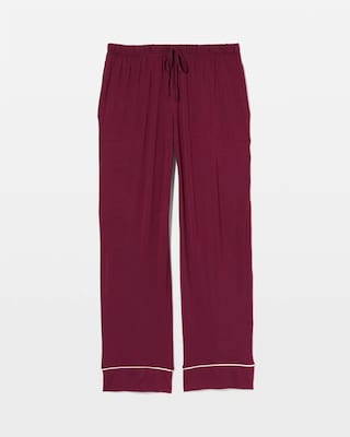 Solid Piped Pajama Pant click to view larger image.