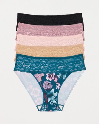 Edge Hipster Panty with Lace 5 Pack