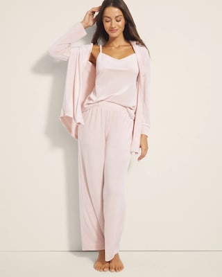 bed Wide-Leg Pajama Pants click to view larger image.