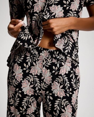 Cropped Pajama Pants click to view larger image.