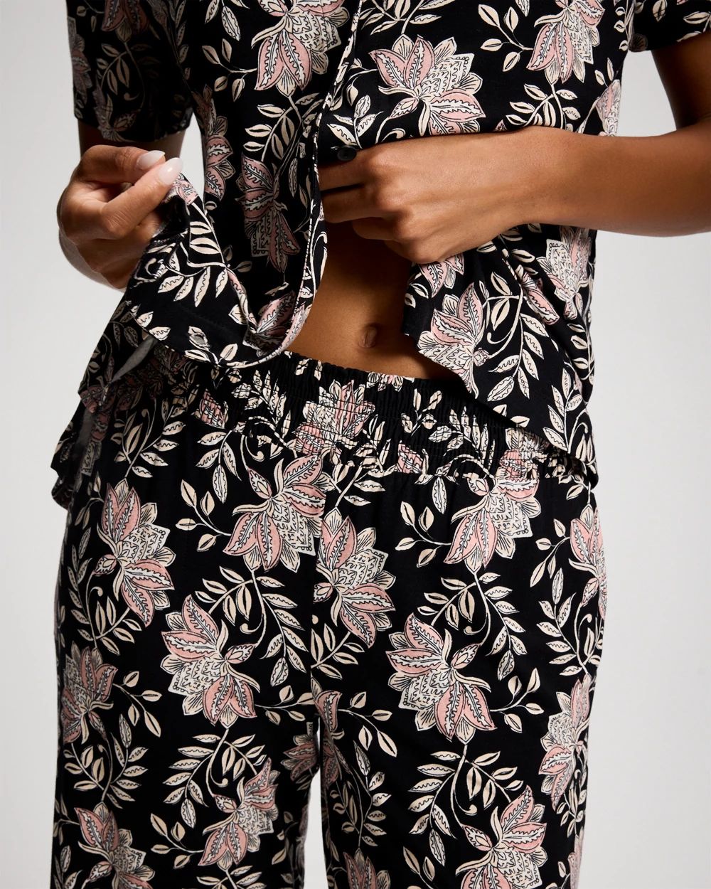 Cool Nights Cropped Pajama Pants