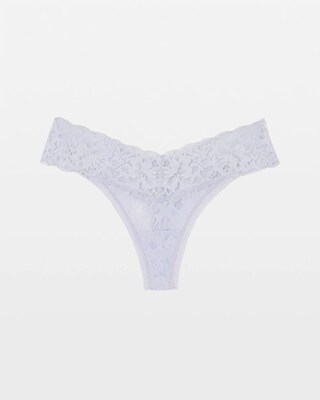 Thong Panty with Signature Lace click to view larger image.