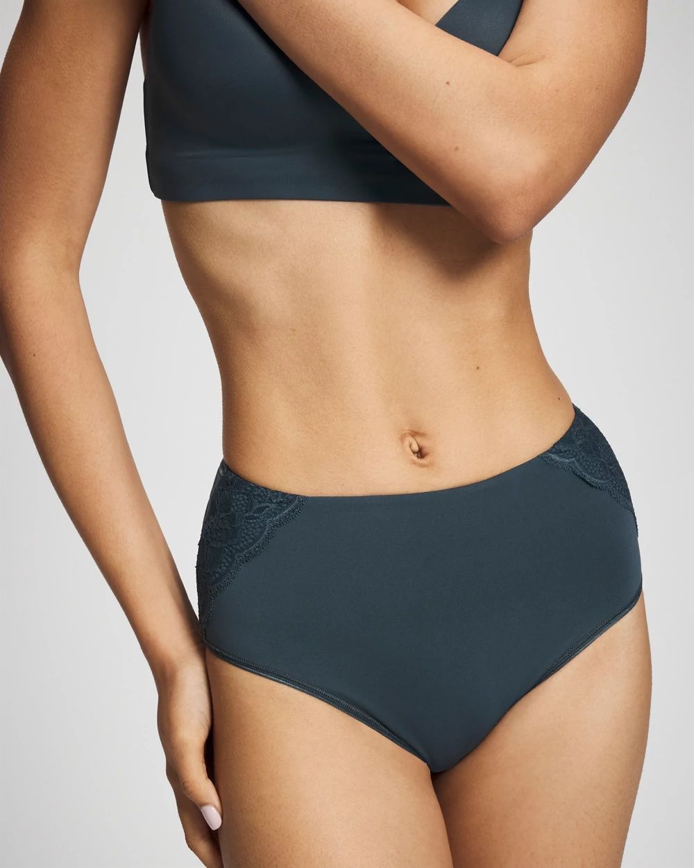 Vanishing Tummy Modern Brief Panty with Lace