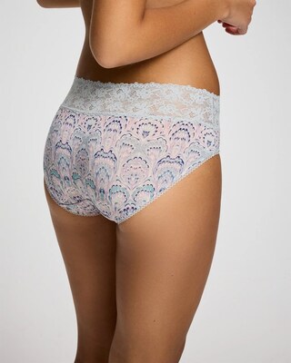 Floral Lace Waist Hipster Panty click to view larger image.