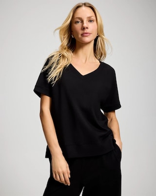 Essential Terry Short Sleeve Raglan Top