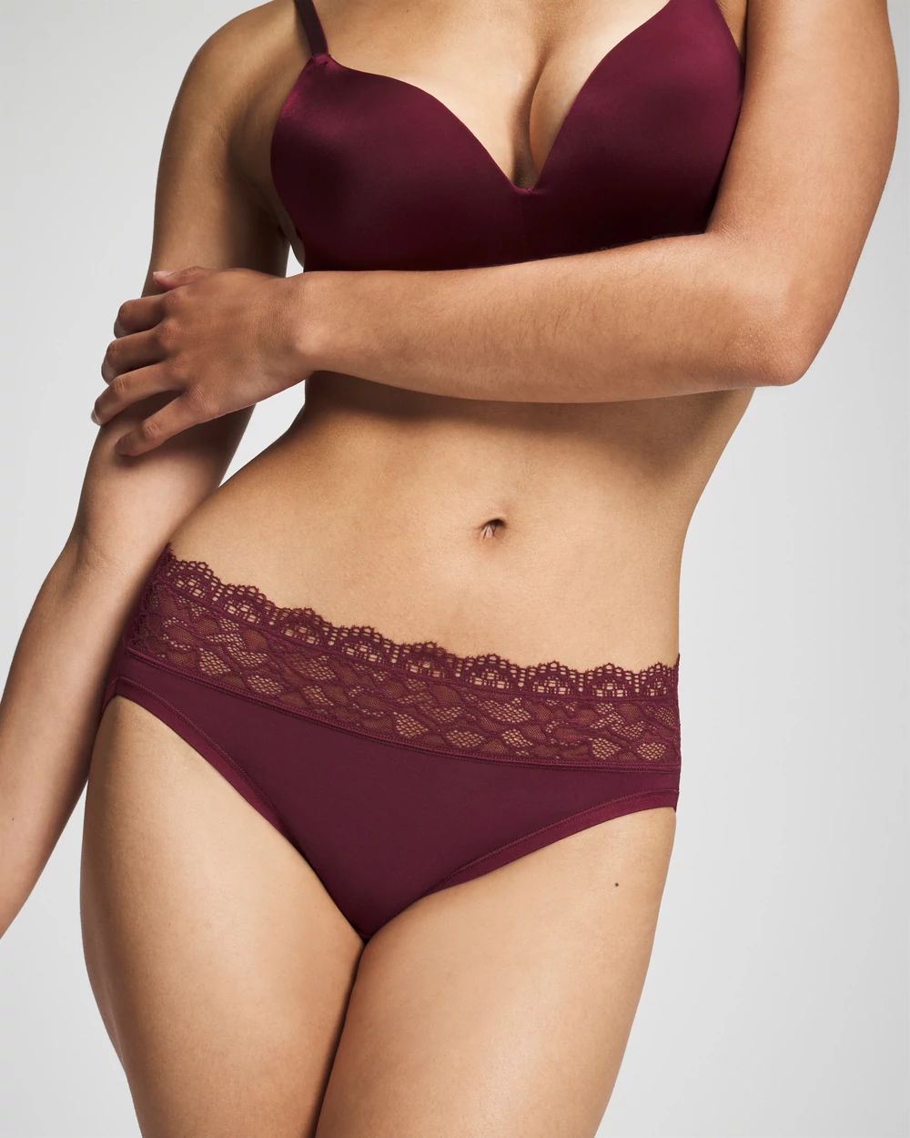 Embraceable High-Leg Panty with Enchanting Lace