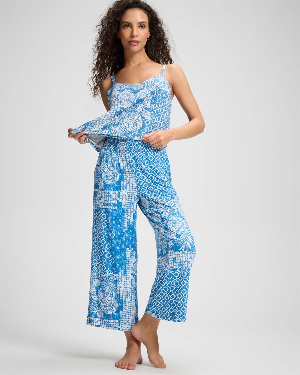 Cropped Pajama Pants