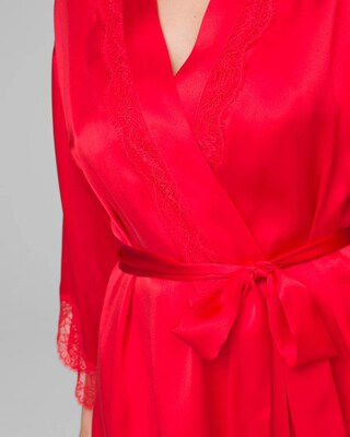 Soma Sensuous Short Robe with Lace