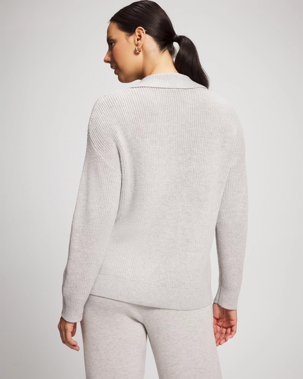 Premier Knit Cable Collared Sweater