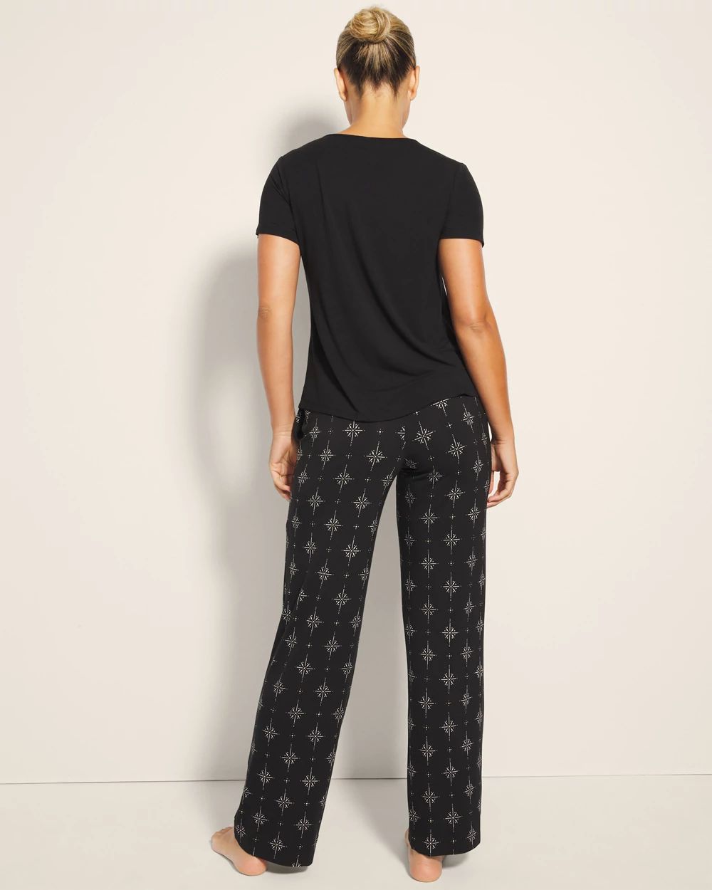 Cool Nights Packaged Short-Sleeve Pant Pajama Set