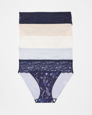 Edge Hipster Panty with Lace 5 Pack