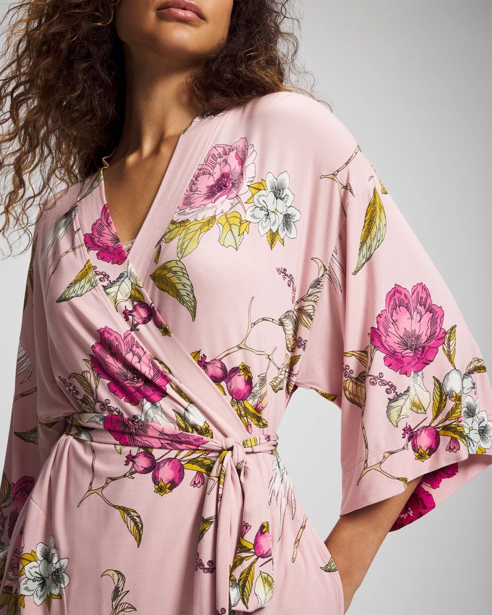 Cool Nights Kimono Short Robe