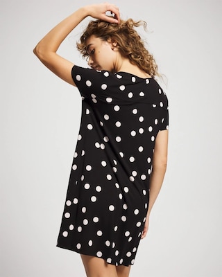 Short Sleeve Scoop Neck Sleepshirt click to view larger image.