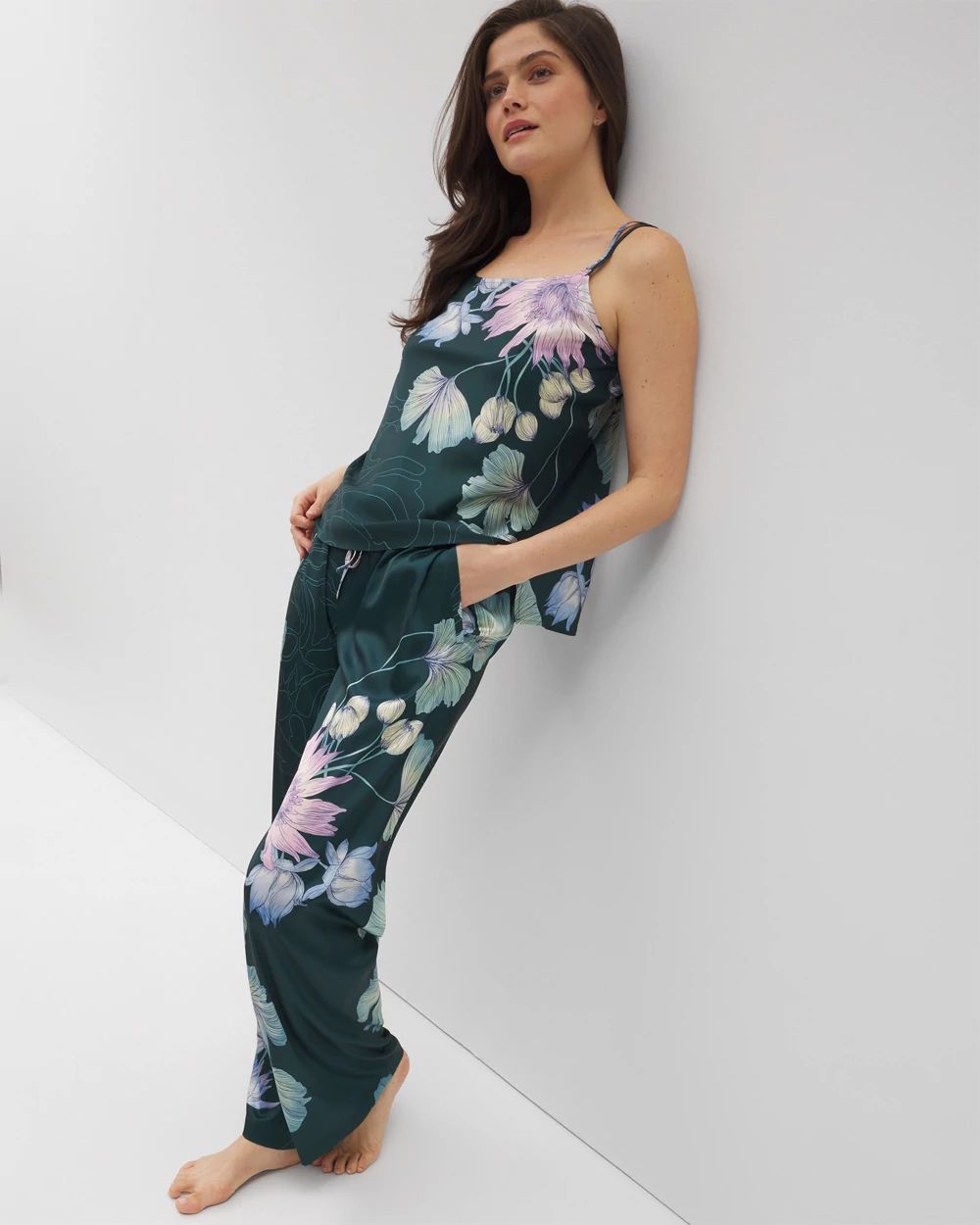 Satin Double Strap Pajama Cami