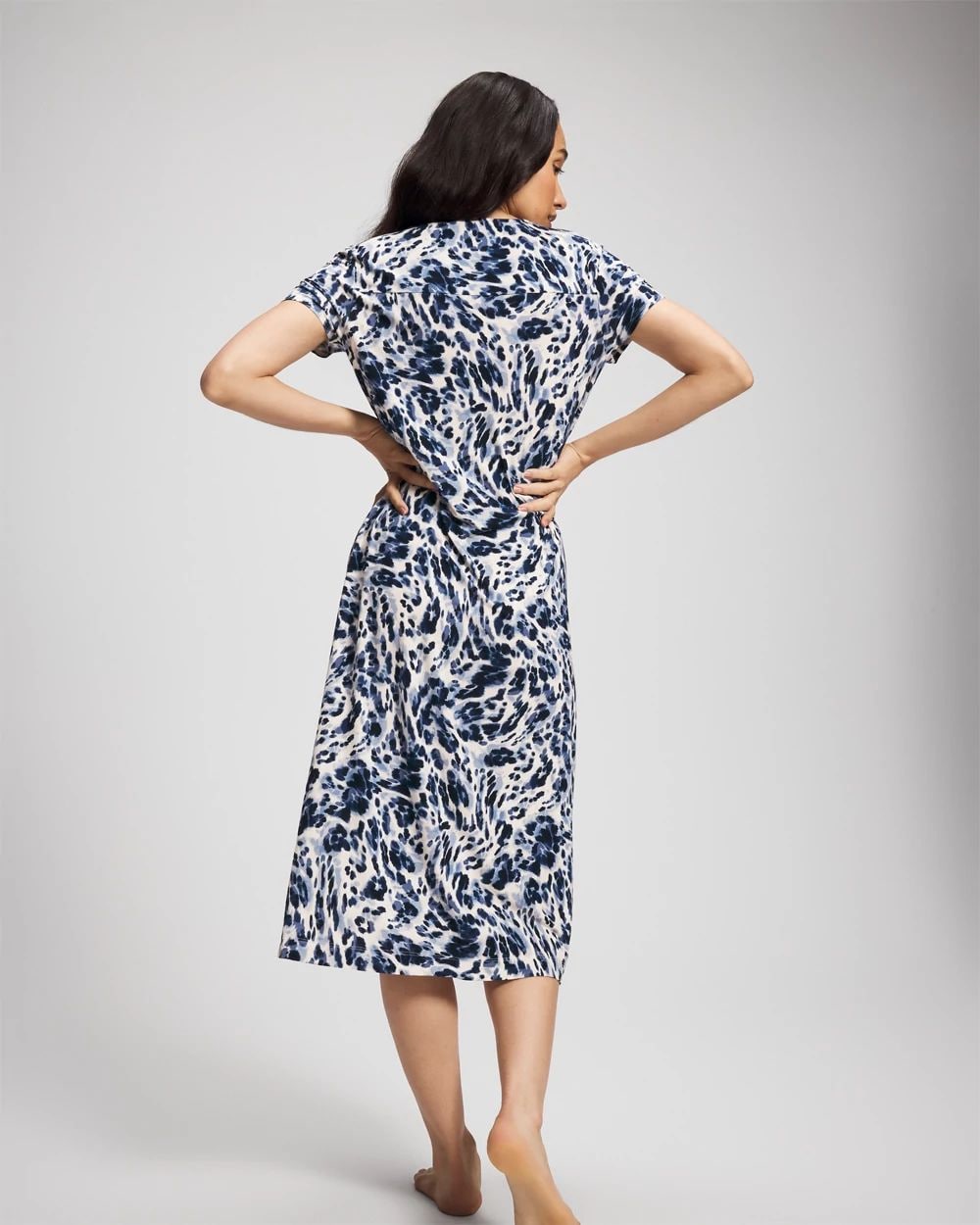 Short Sleeve Long Sleepshirt click to view larger image.