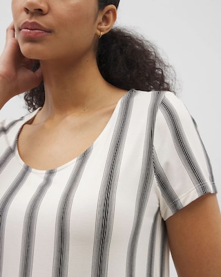 Short Sleeve Scoop Neck Sleepshirt click to view larger image.