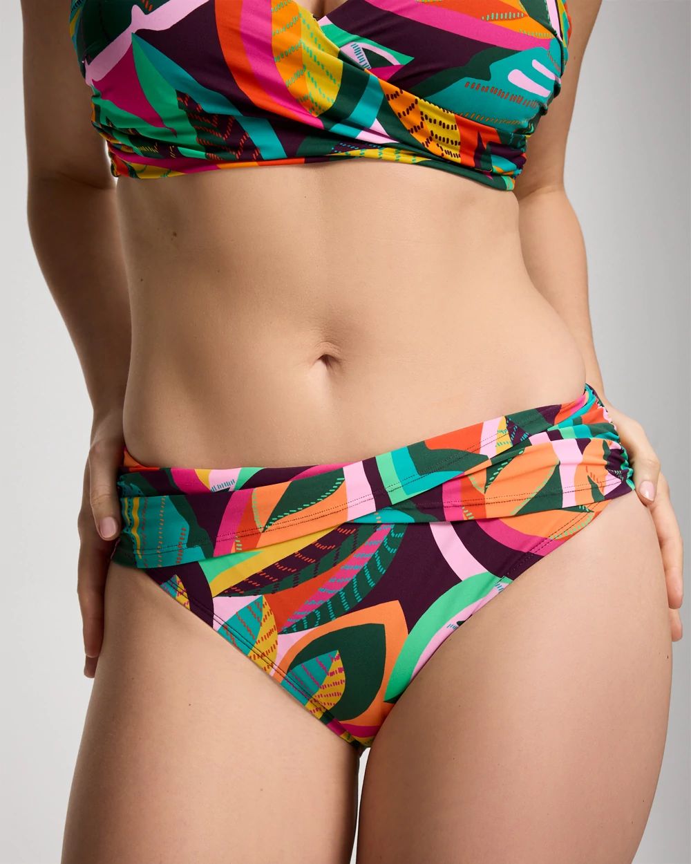 Bleu Rod Beattie Wild and Free Sarong Hipster Swim Bottom click to view larger image.
