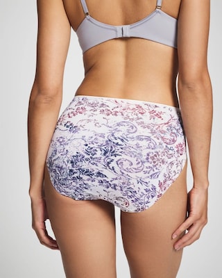 High-Leg Brief Panty with Lace click to view larger image.