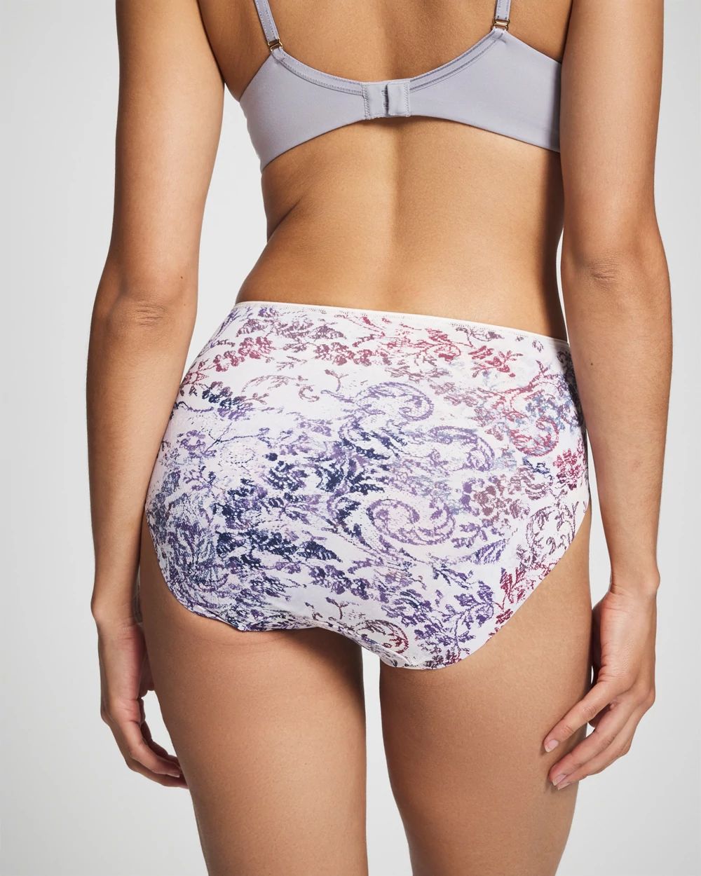 Vanishing Tummy High-Leg Brief Panty with Lace