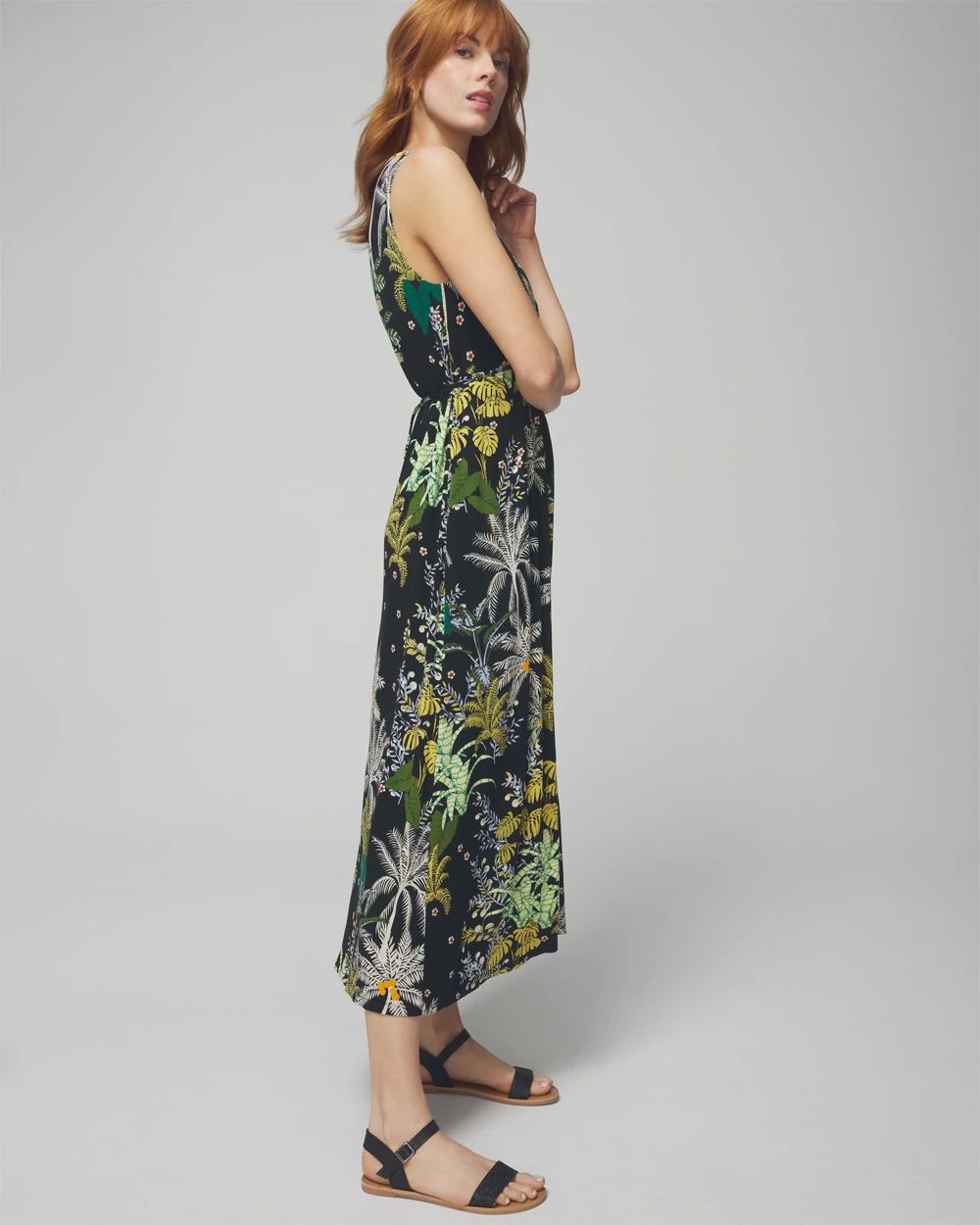 Soft Jersey Tie Back Midi Dress