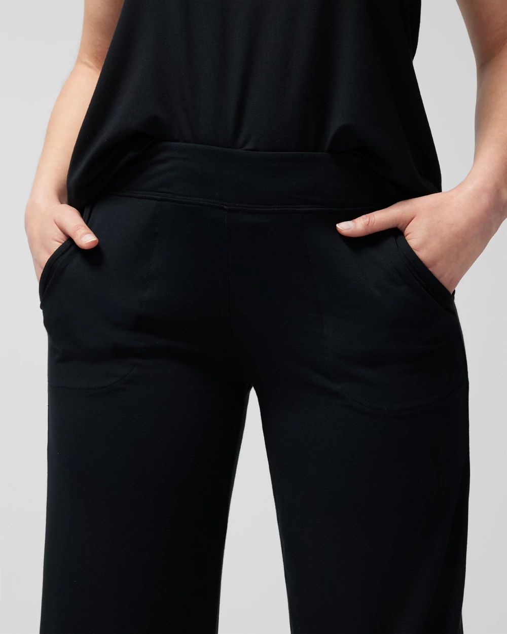 Cropped Pajama Pants click to view larger image.