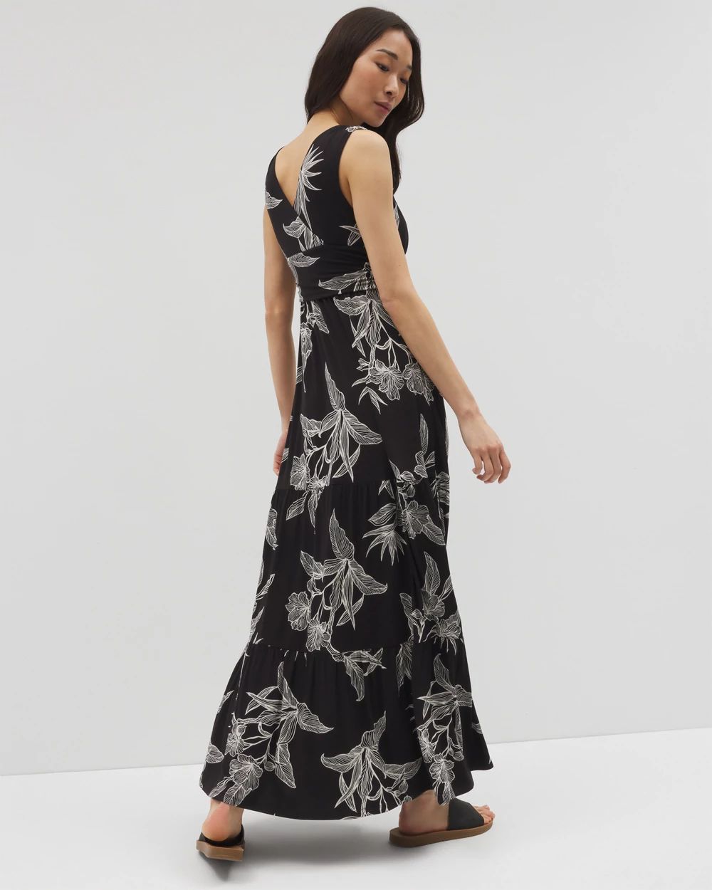Soft Jersey Goddess Tiered Maxi Dress