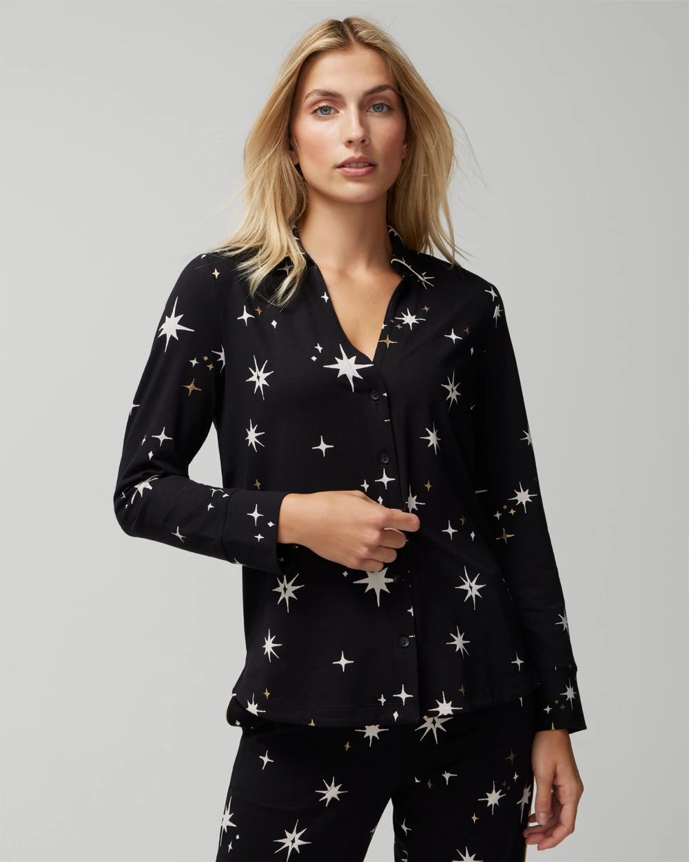 Long-Sleeve Pajama Top