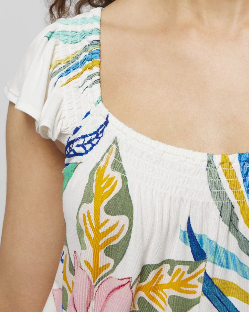 Cool Nights Smocked Ruffle Pajama Cami