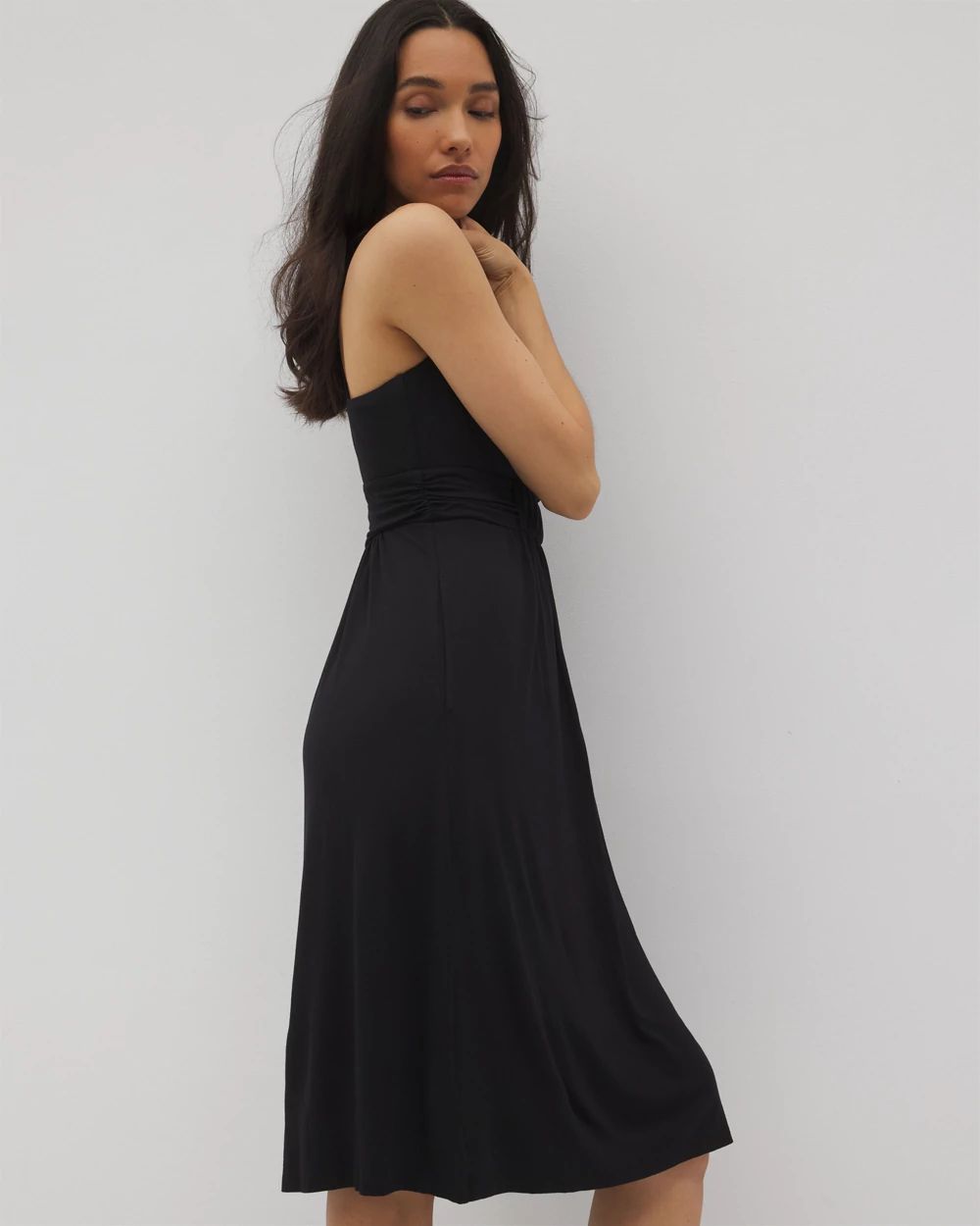 Soft Jersey Cross Back Strap Bra Dress